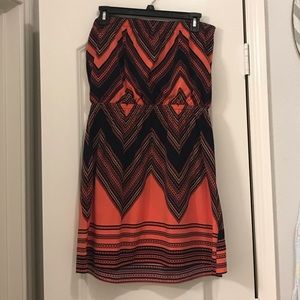 Express Strapless dress